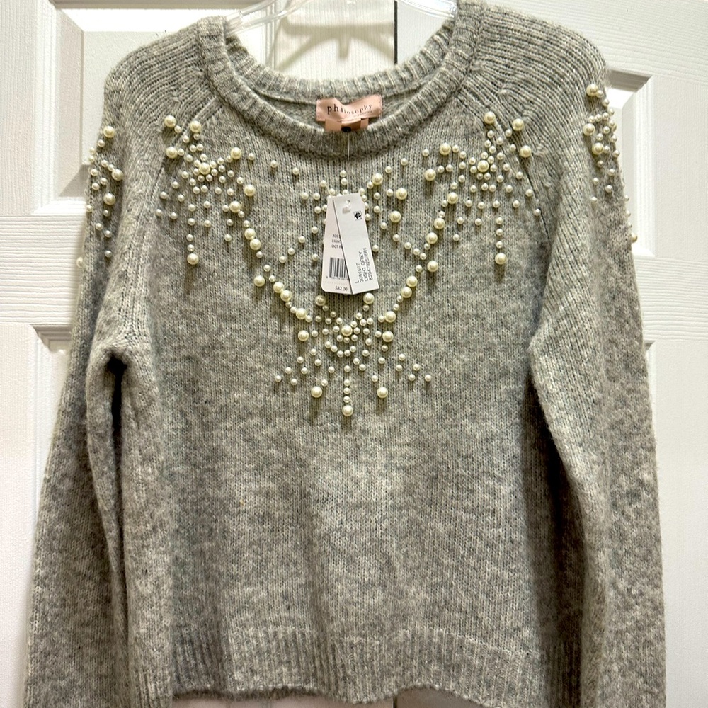 Philosophy Beaded Sweater